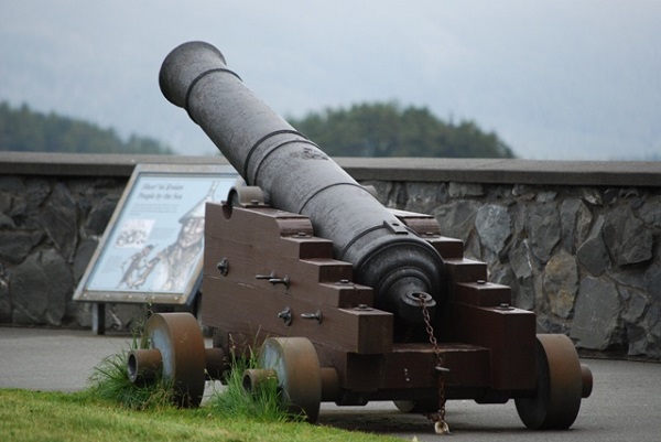 cannon on castle hill sitka alaska