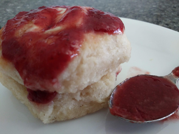 biscuit jam strawberry ruhbarb