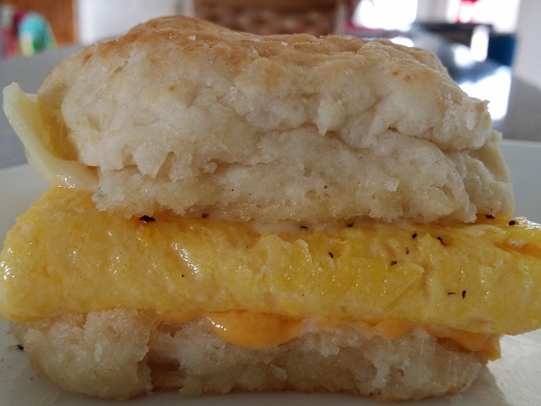 homemade egg cheese biscuit