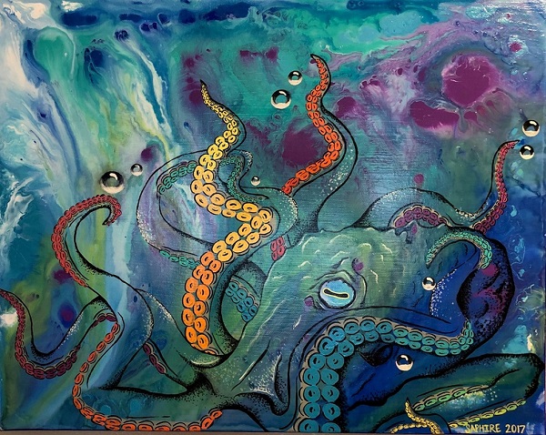 octopus painting by saphire
